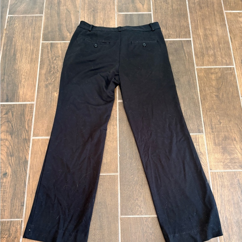 Banana Republic Black Dress Pants with Flat Front Design